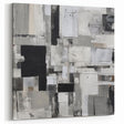 Geometric Black and White Abstract Art | Modern Monochrome Canvas