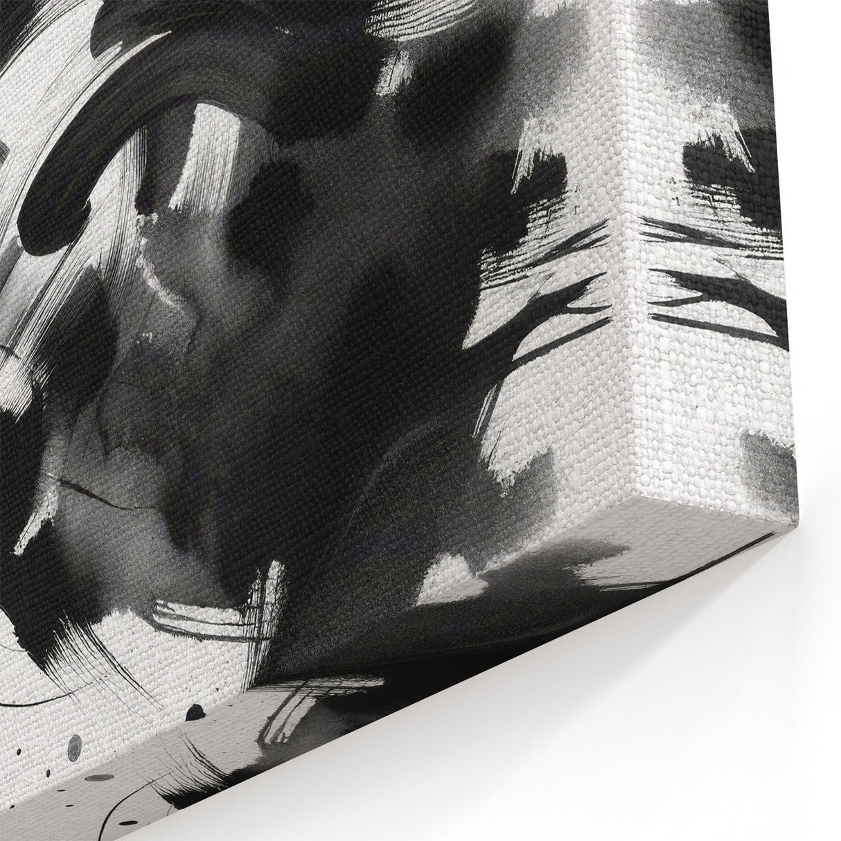 Dynamic Black and White Horse Art | Abstract Monochrome Canvas Design
