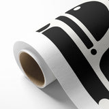 Minimalist Black and White Abstract Art | Modern Monochrome Canvas