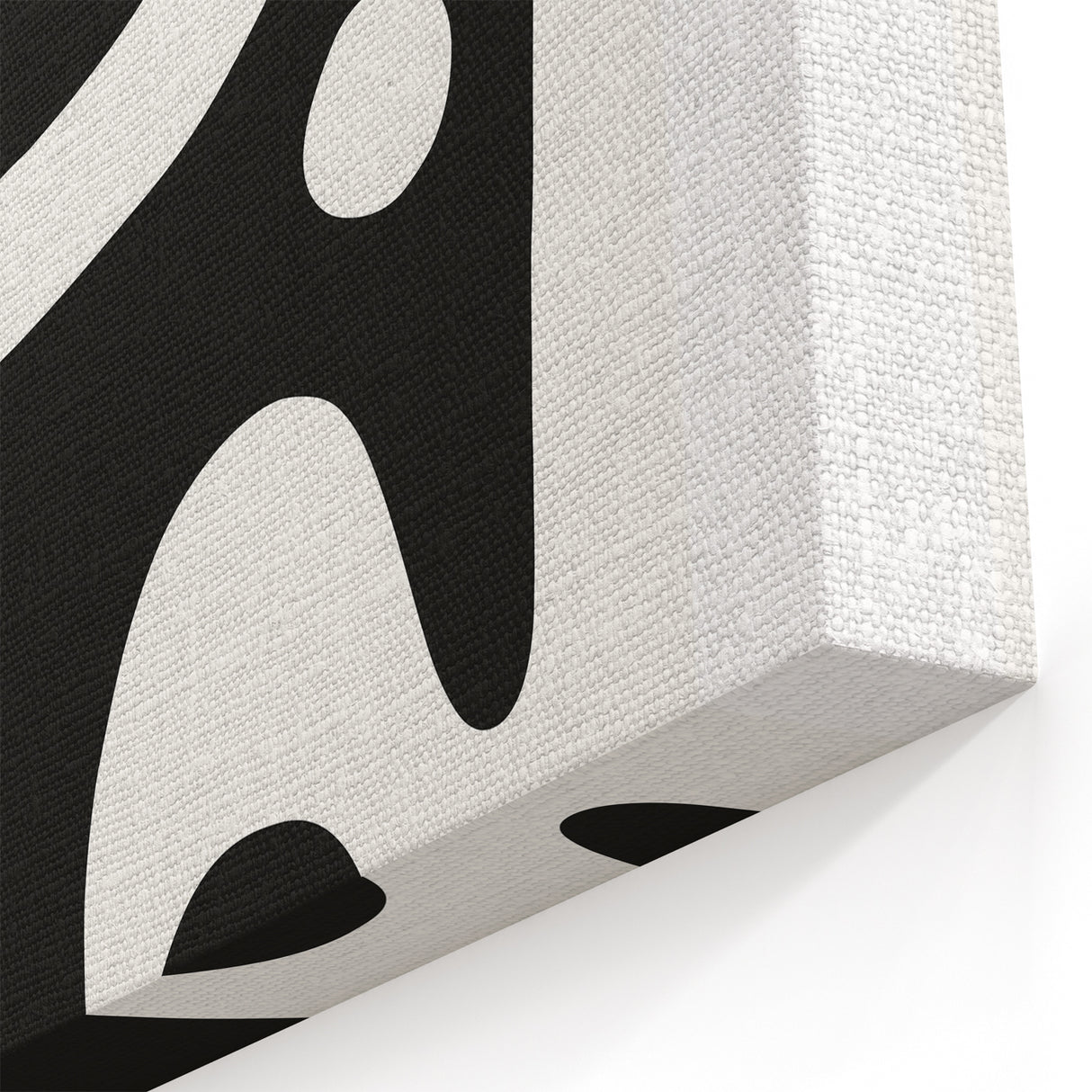 Minimalist Black and White Abstract Art | Modern Monochrome Canvas