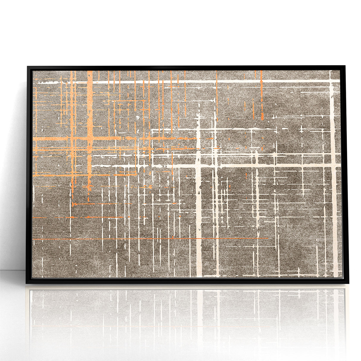 Modern Geometric Line Art with Abstract Strokes Canvas