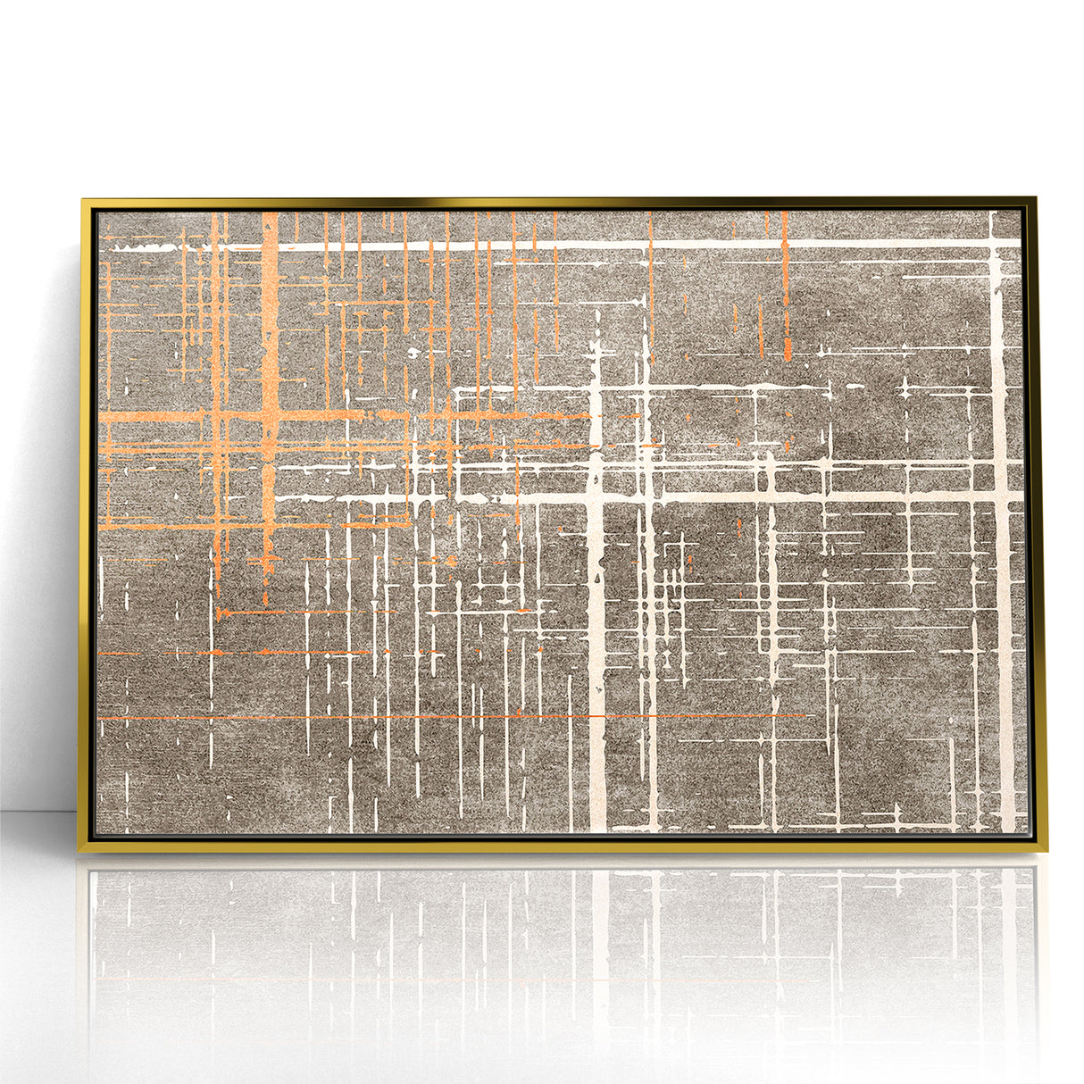 Modern Geometric Line Art with Abstract Strokes Canvas