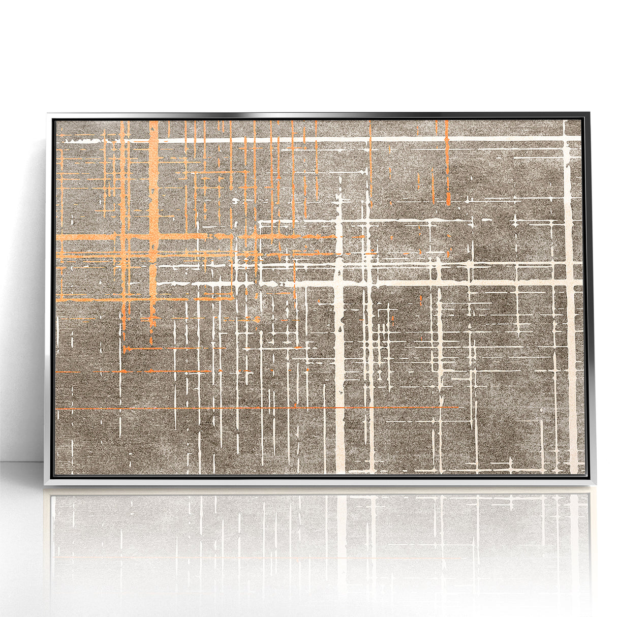 Modern Geometric Line Art with Abstract Strokes Canvas