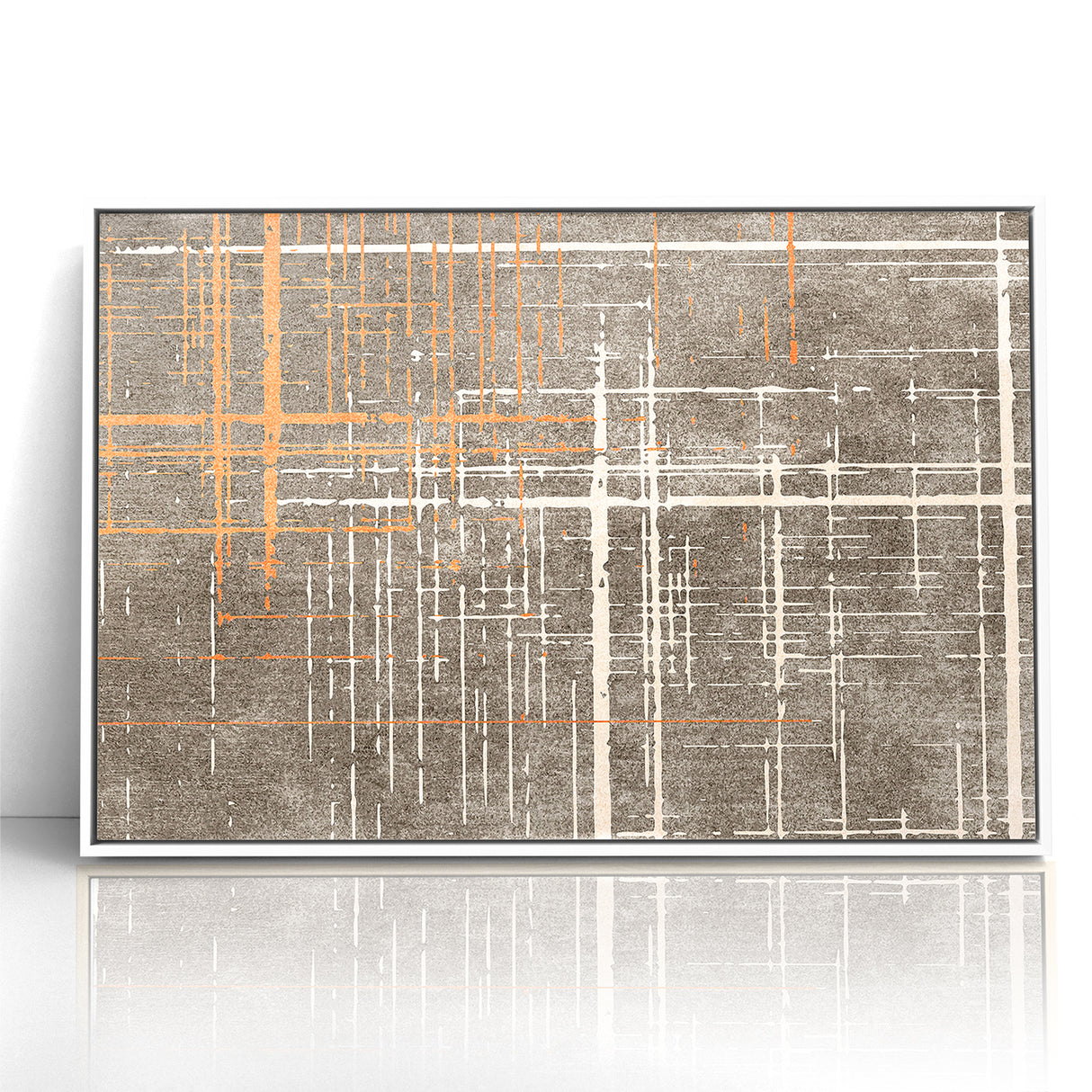 Modern Geometric Line Art with Abstract Strokes Canvas