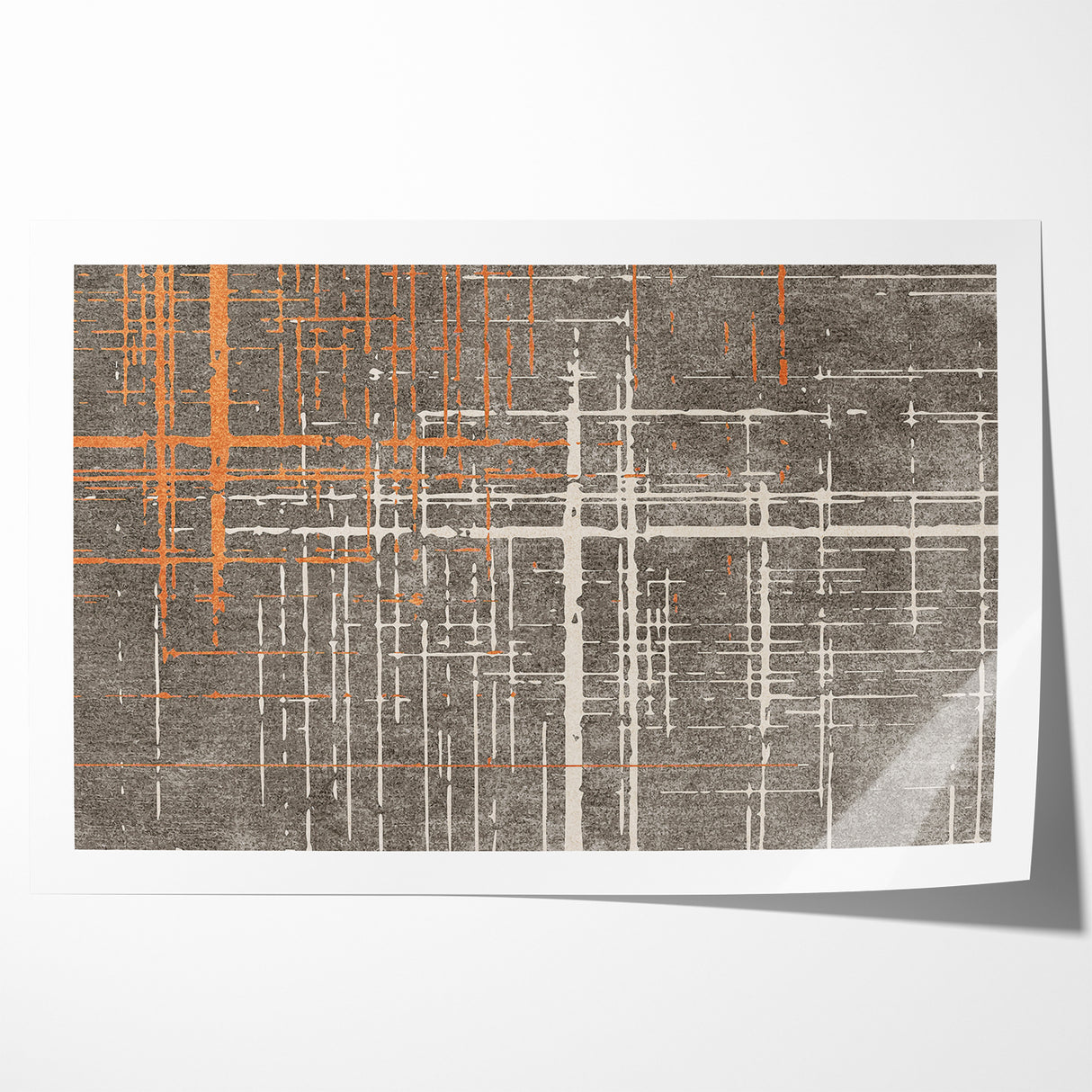 Modern Geometric Line Art with Abstract Strokes Canvas
