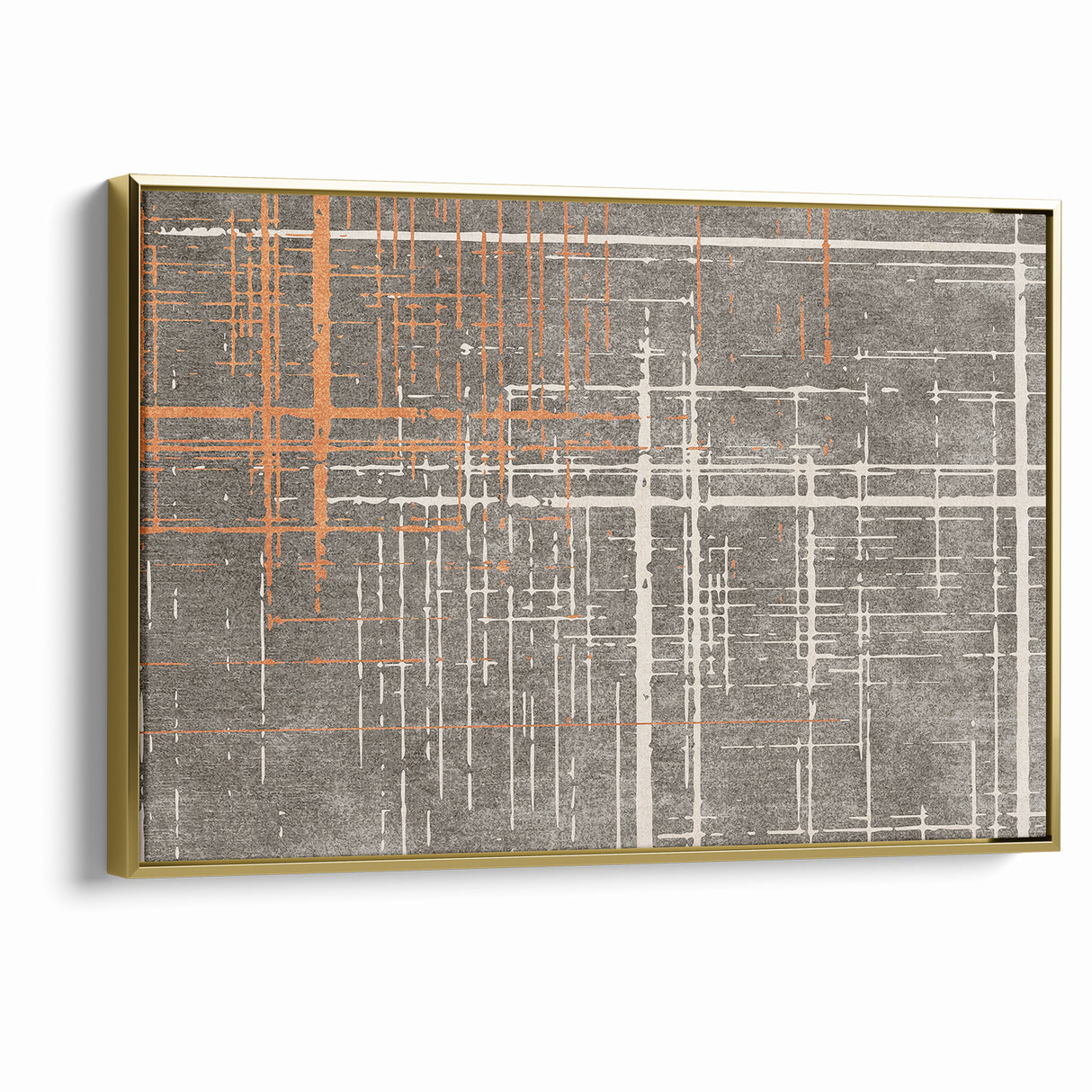Modern Geometric Line Art with Abstract Strokes Canvas