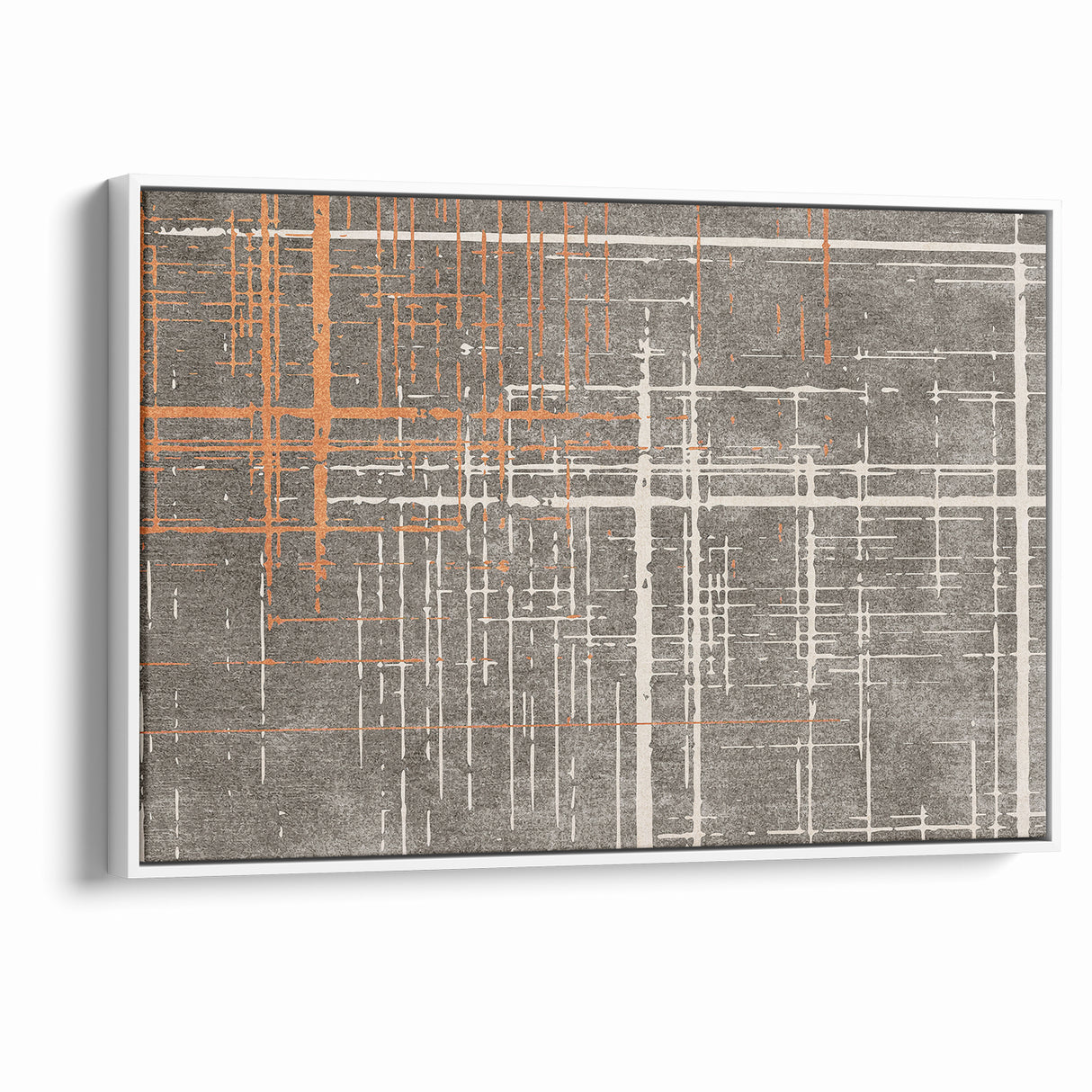 Modern Geometric Line Art with Abstract Strokes Canvas