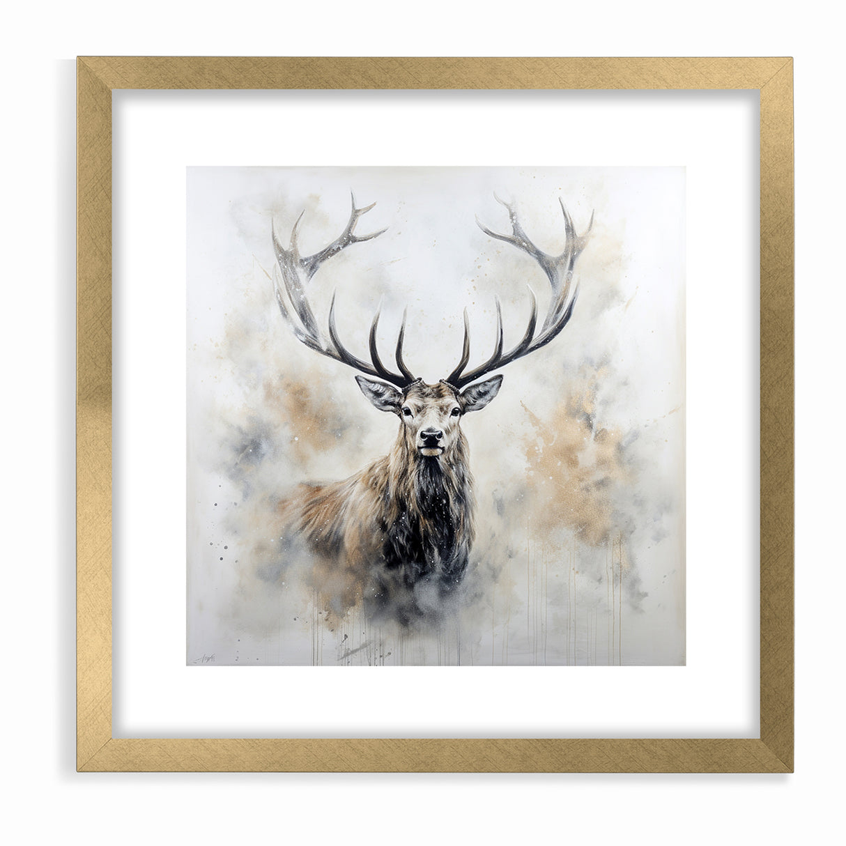 Majestic Antelope in Mist - Elegant Wildlife Wall Art Decor