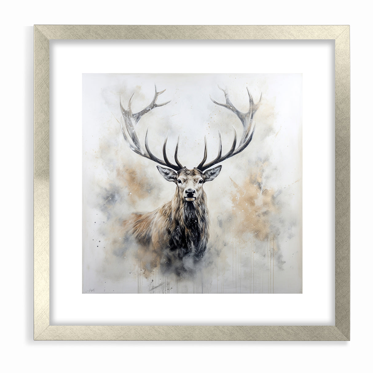 Majestic Antelope in Mist - Elegant Wildlife Wall Art Decor