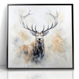 Majestic Antelope in Mist - Elegant Wildlife Wall Art Decor