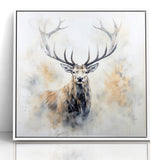 Majestic Antelope in Mist - Elegant Wildlife Wall Art Decor