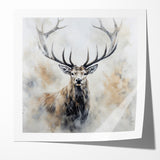 Majestic Antelope in Mist - Elegant Wildlife Wall Art Decor