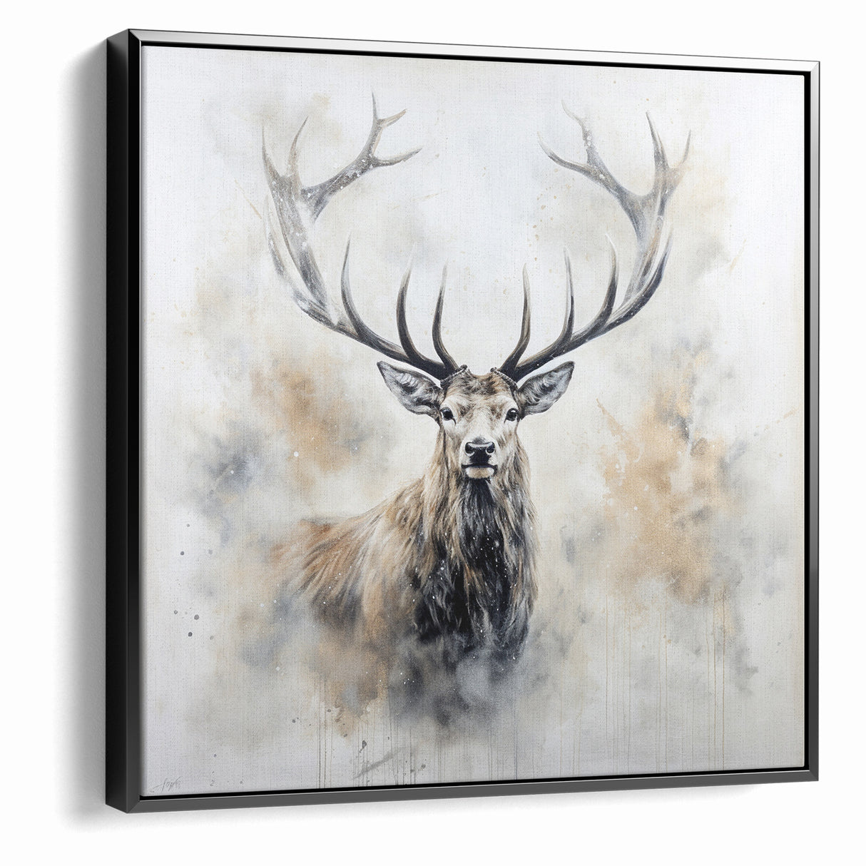 Majestic Antelope in Mist - Elegant Wildlife Wall Art Decor