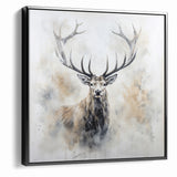 Majestic Antelope in Mist - Elegant Wildlife Wall Art Decor