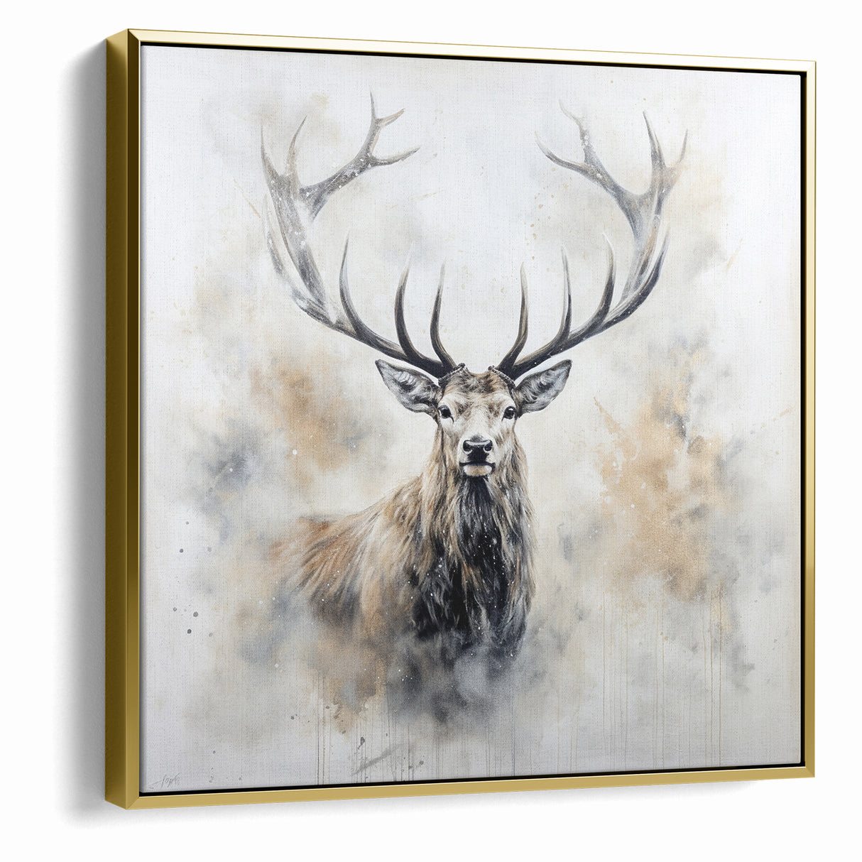 Majestic Antelope in Mist - Elegant Wildlife Wall Art Decor