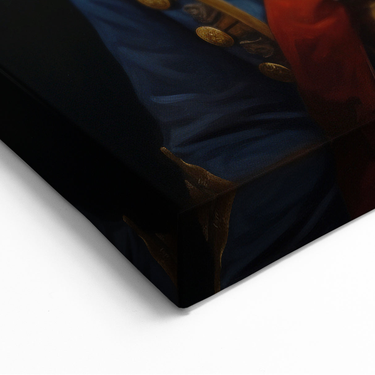 Regal Antelope in Military Attire - Unique Anthropomorphic Wall Art