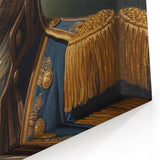 Regal Antelope in Military Attire - Unique Anthropomorphic Wall Art