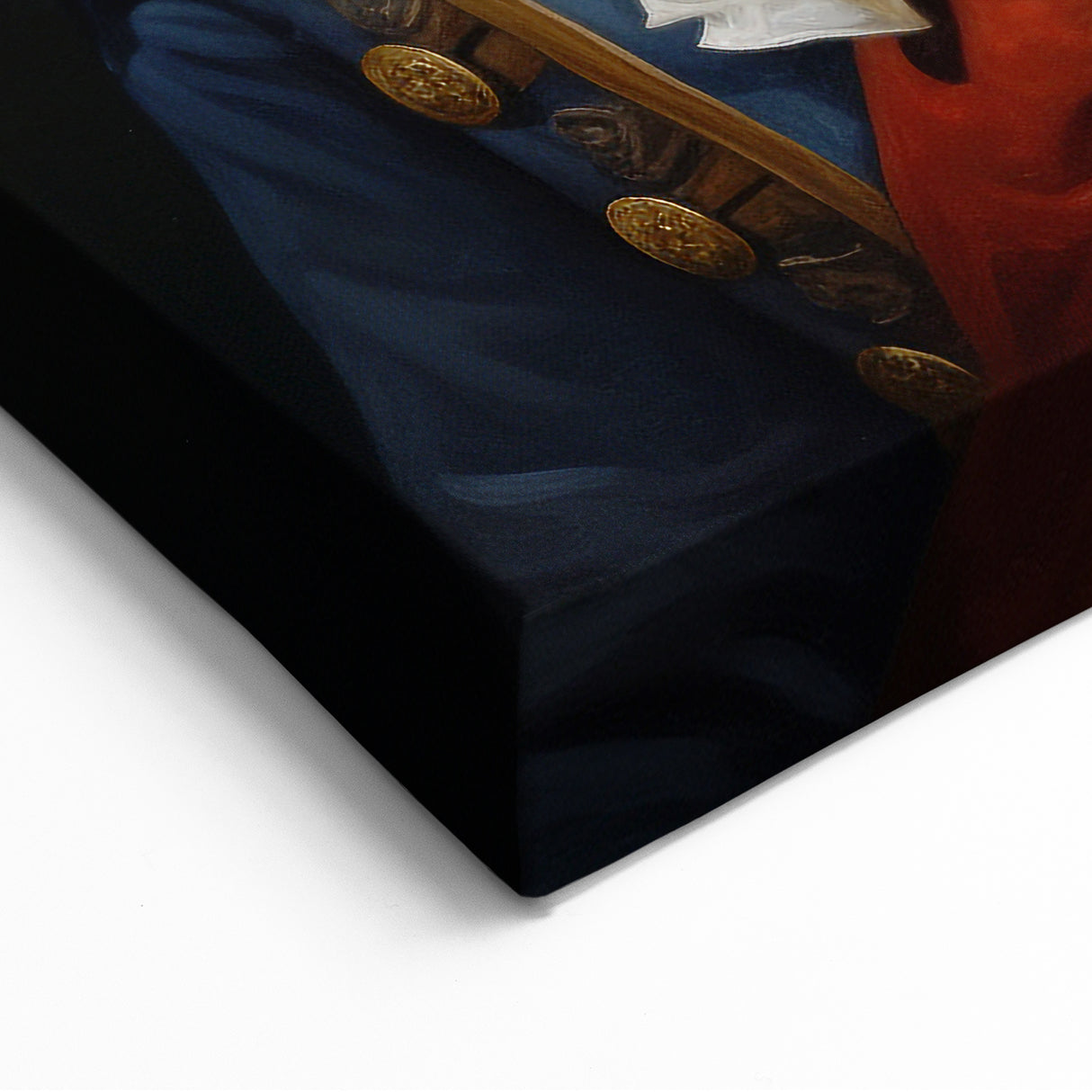 Regal Antelope in Military Attire - Unique Anthropomorphic Wall Art