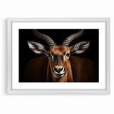 Striking Antelope Close-Up Portrait - Bold Wildlife Wall Art Decor