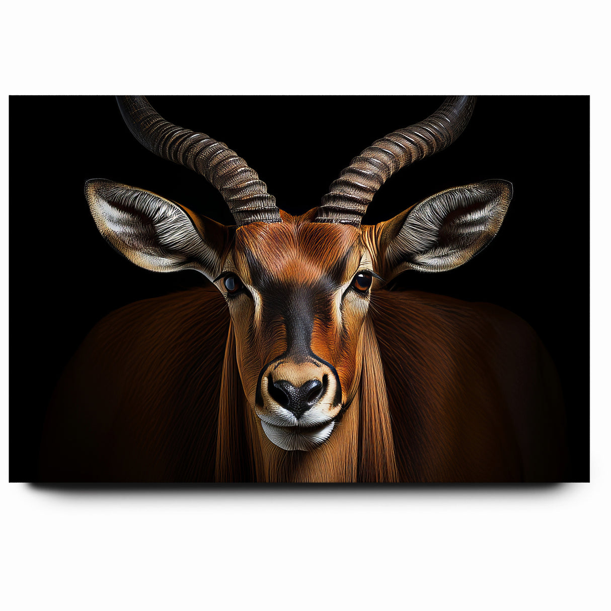 Striking Antelope Close-Up Portrait - Bold Wildlife Wall Art Decor