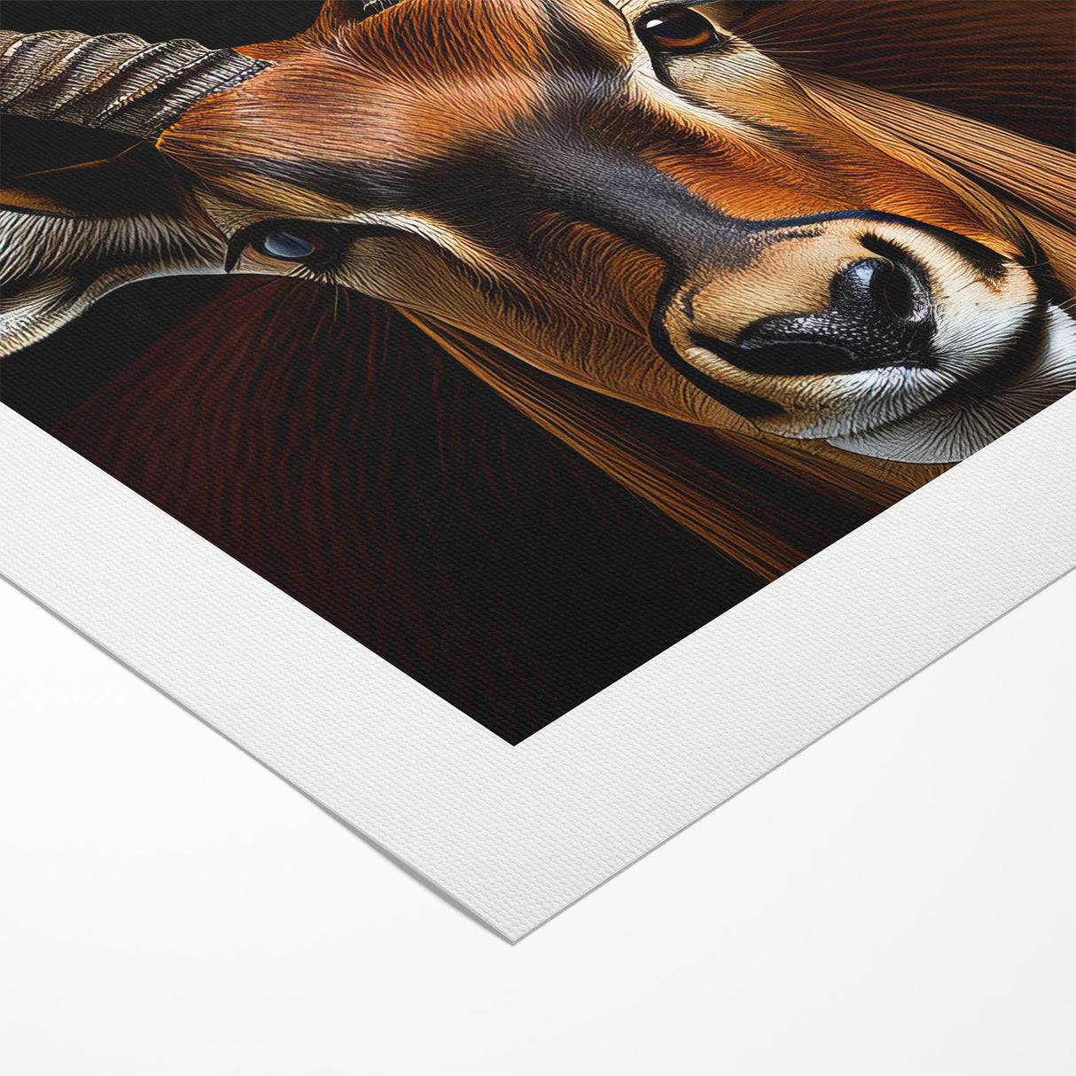 Striking Antelope Close-Up Portrait - Bold Wildlife Wall Art Decor