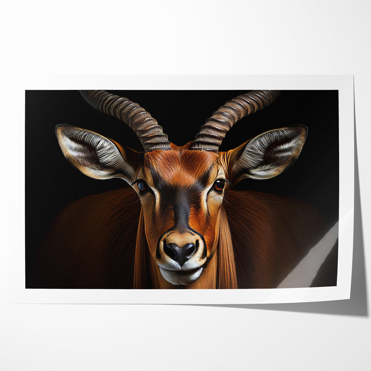 Striking Antelope Close-Up Portrait - Bold Wildlife Wall Art Decor