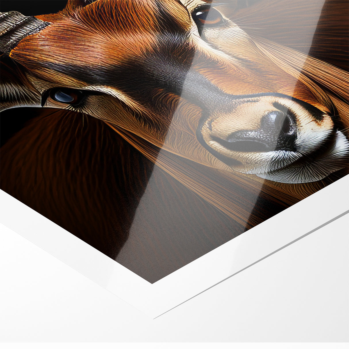 Striking Antelope Close-Up Portrait - Bold Wildlife Wall Art Decor