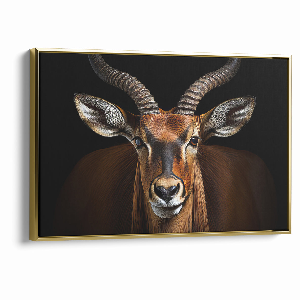 Striking Antelope Close-Up Portrait - Bold Wildlife Wall Art Decor