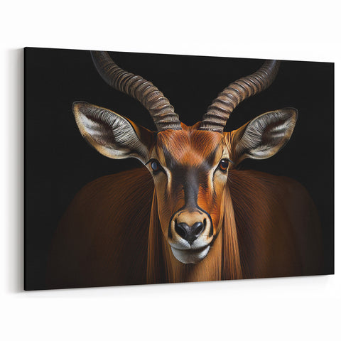 Striking Antelope Close-Up Portrait - Bold Wildlife Wall Art Decor