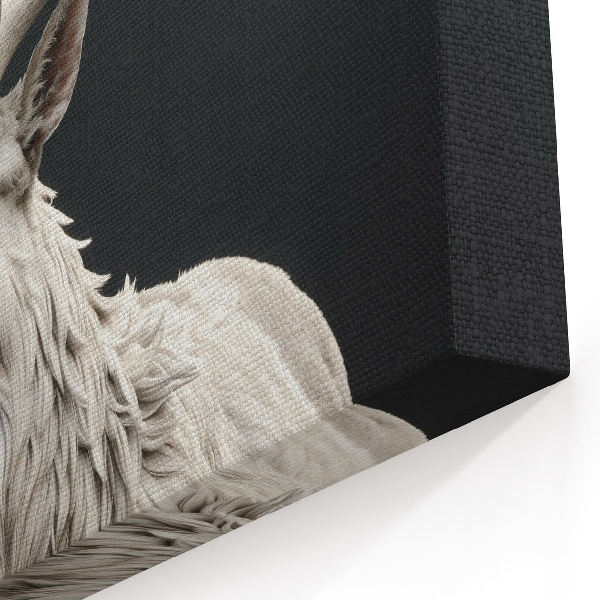 Majestic White Antelope with Regal Antlers - Elegant Wall Art Decor