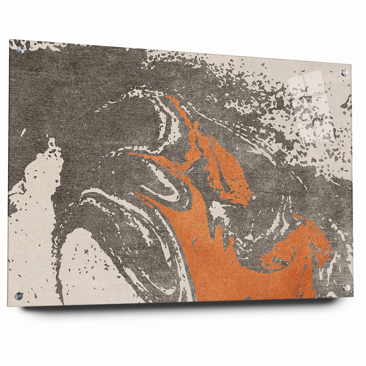 Contemporary Abstract Brush Strokes and Lines Art Canvas