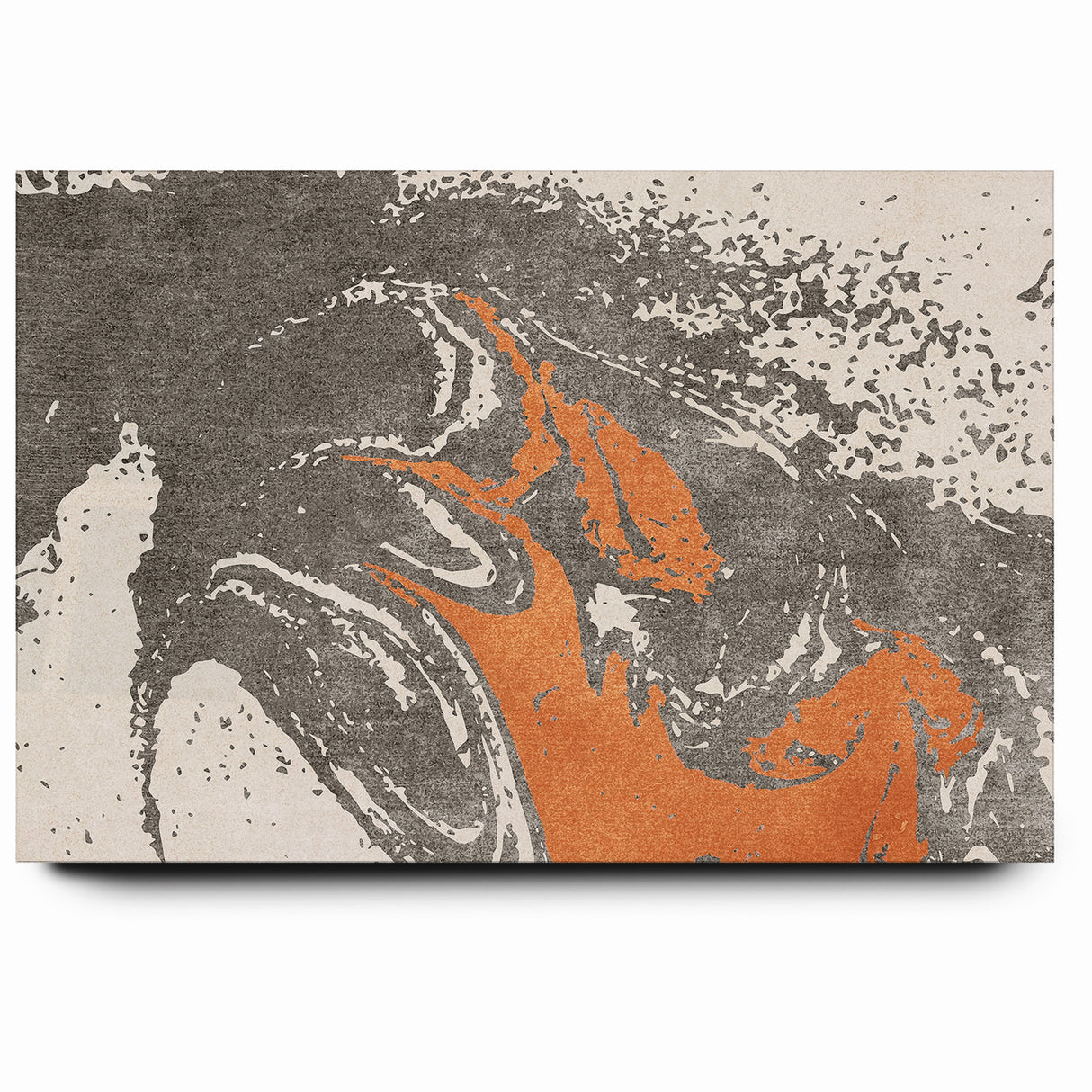 Contemporary Abstract Brush Strokes and Lines Art Canvas