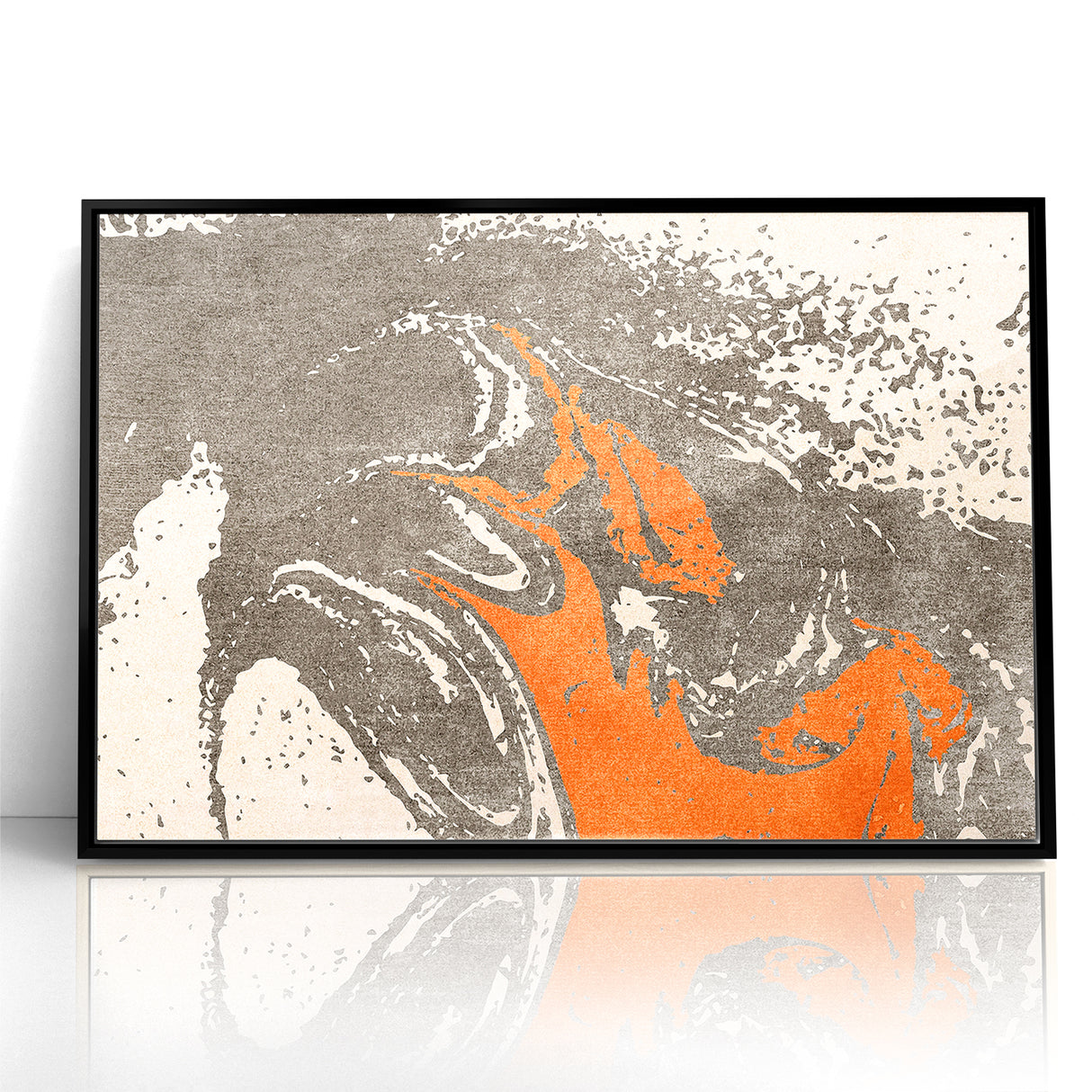 Contemporary Abstract Brush Strokes and Lines Art Canvas