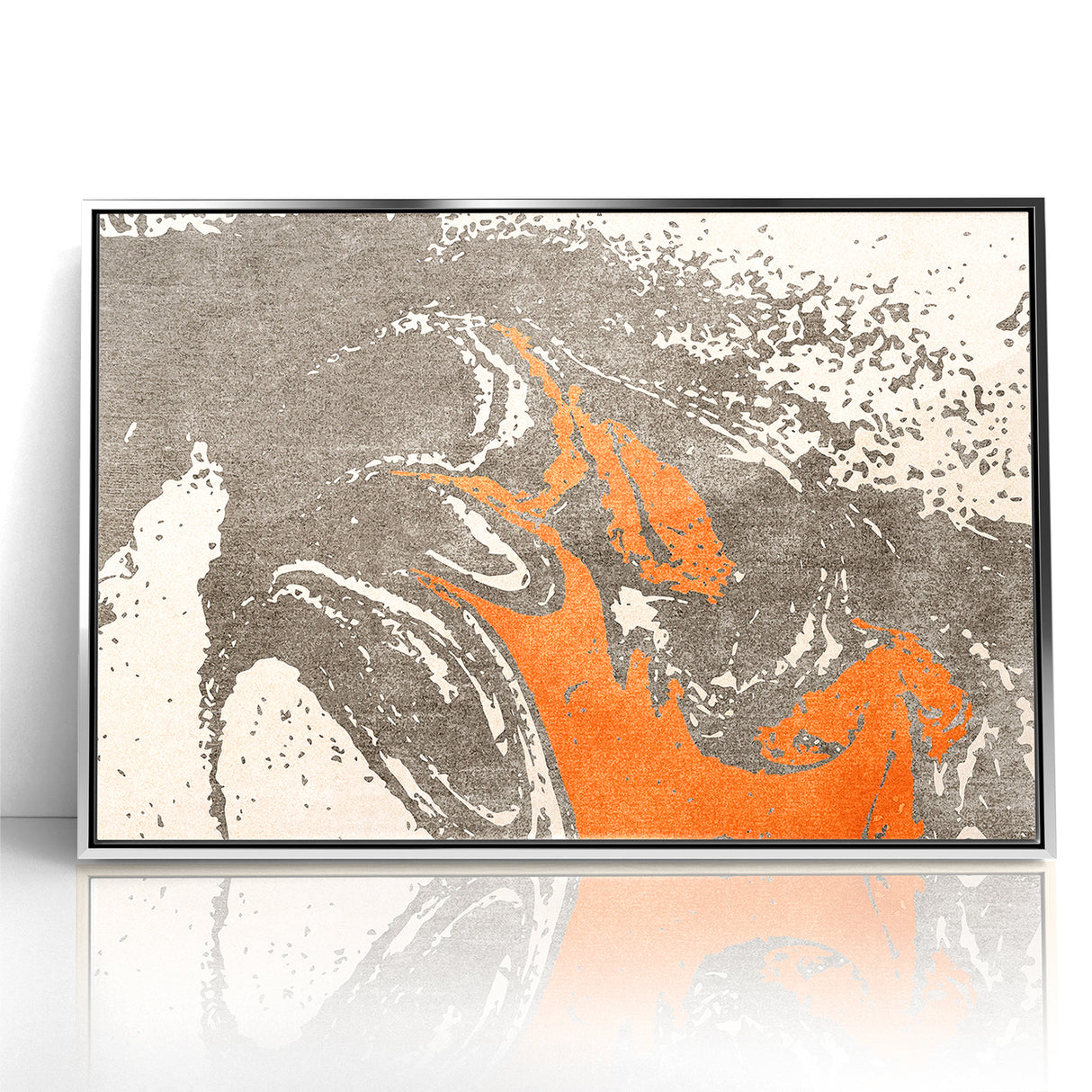 Contemporary Abstract Brush Strokes and Lines Art Canvas