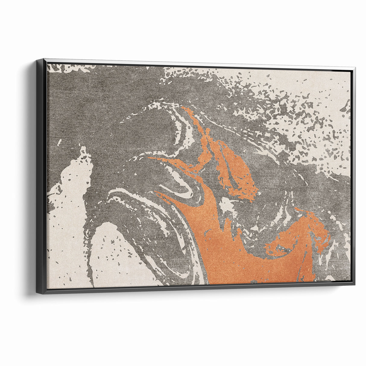 Contemporary Abstract Brush Strokes and Lines Art Canvas