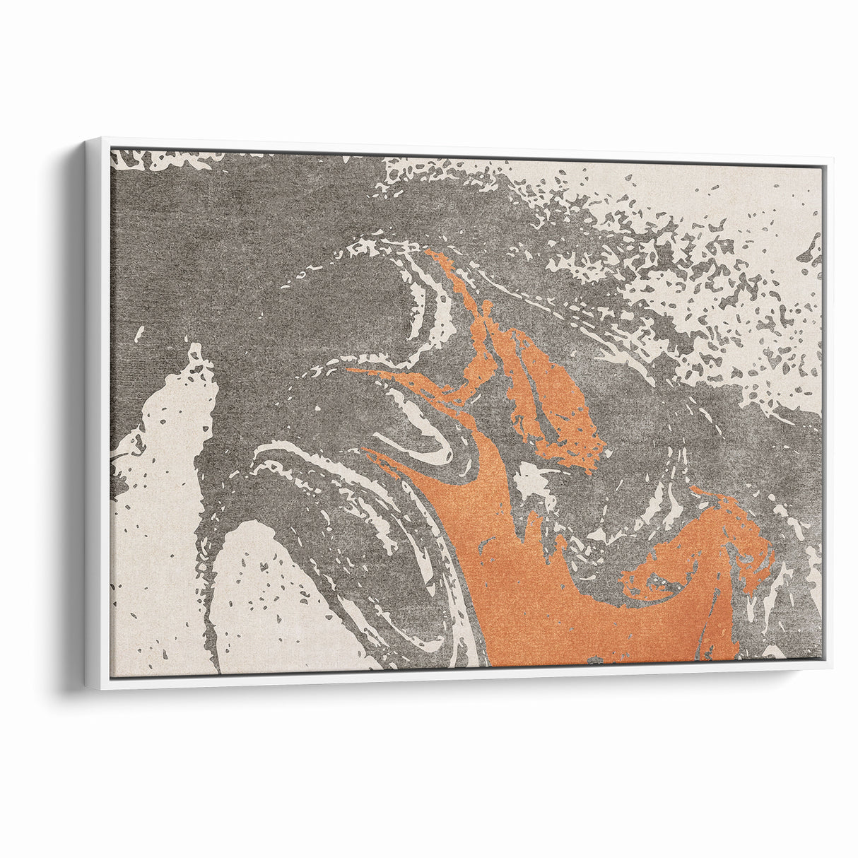 Contemporary Abstract Brush Strokes and Lines Art Canvas