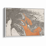 Contemporary Abstract Brush Strokes and Lines Art Canvas