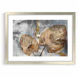 Abstract Leafy Line Art with Strokes Canvas