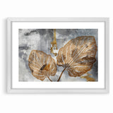 Abstract Leafy Line Art with Strokes Canvas