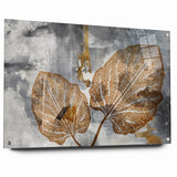 Abstract Leafy Line Art with Strokes Canvas