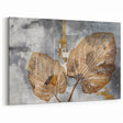 Abstract Leafy Line Art with Strokes Canvas