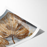 Abstract Leafy Line Art with Strokes Canvas