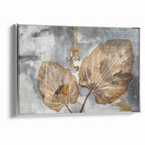 Abstract Leafy Line Art with Strokes Canvas