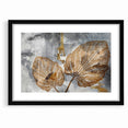 Abstract Leafy Line Art with Strokes Canvas