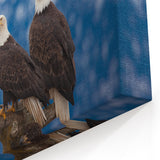 Captivating Birds of Prey Wall Art – Group of Bald Eagles Wildlife Print