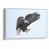 Dynamic Birds of Prey Wall Art – Bald Eagle Mid-Flight Canvas Print
