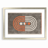Retro Geometric Line Art with Abstract Strokes Canvas