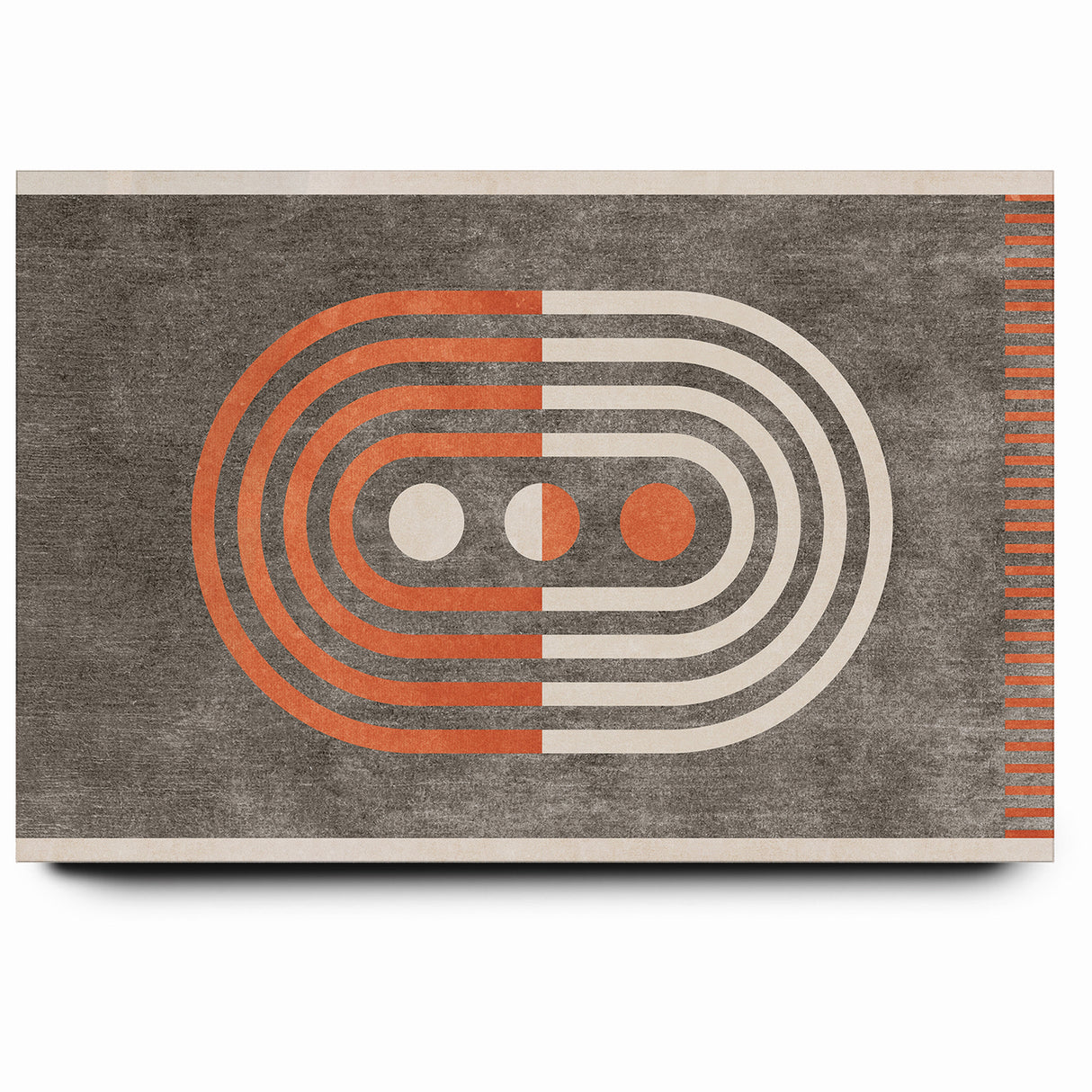 Retro Geometric Line Art with Abstract Strokes Canvas