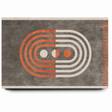 Retro Geometric Line Art with Abstract Strokes Canvas