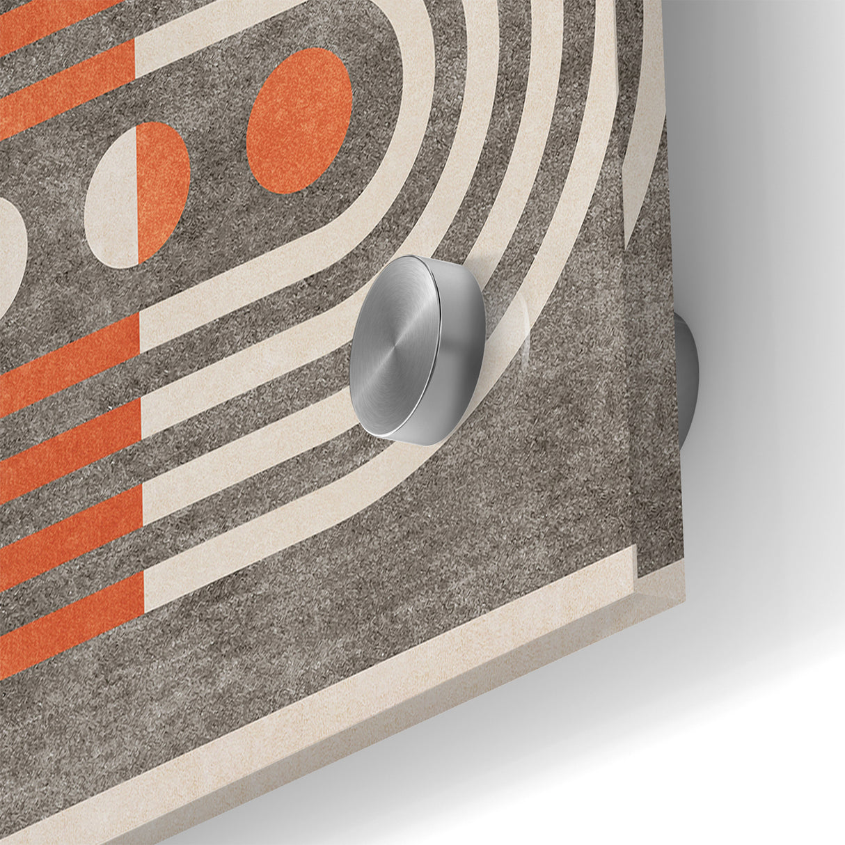 Retro Geometric Line Art with Abstract Strokes Canvas